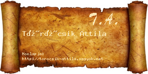 Töröcsik Attila névjegykártya