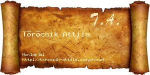 Töröcsik Attila névjegykártya