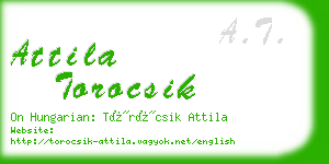 attila torocsik business card